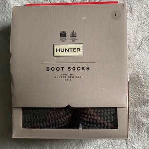 Hunter Boot Socks- Dark Slate (Large) (NWT)